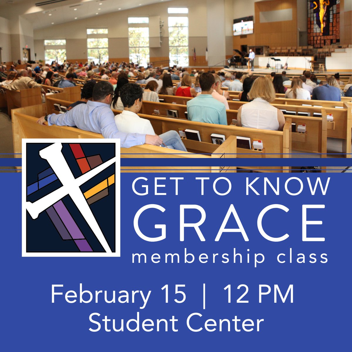 Want to be a member? Want to know exactly what makes Grace, Grace? Join us for the Get to Know Grace membership class happening after the second service on Sunday, February 15th.

Learn about our church’s history and values. We look forward to seeing you there!