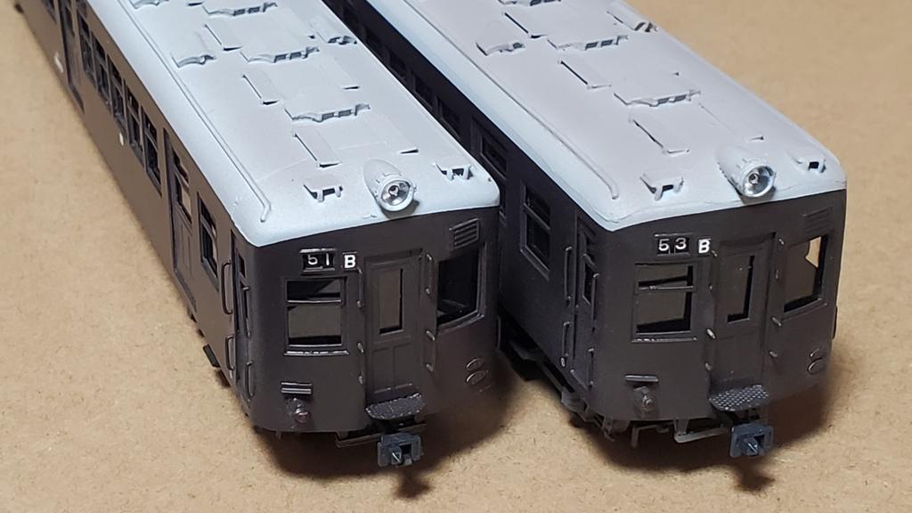 ひかり模型 HOゲージ 　モハ60 クハ55 〔2両編成〕キット組立品 年末に中古店で購入した『ひかり模型のモハ60,クハ55』ですが、少々手