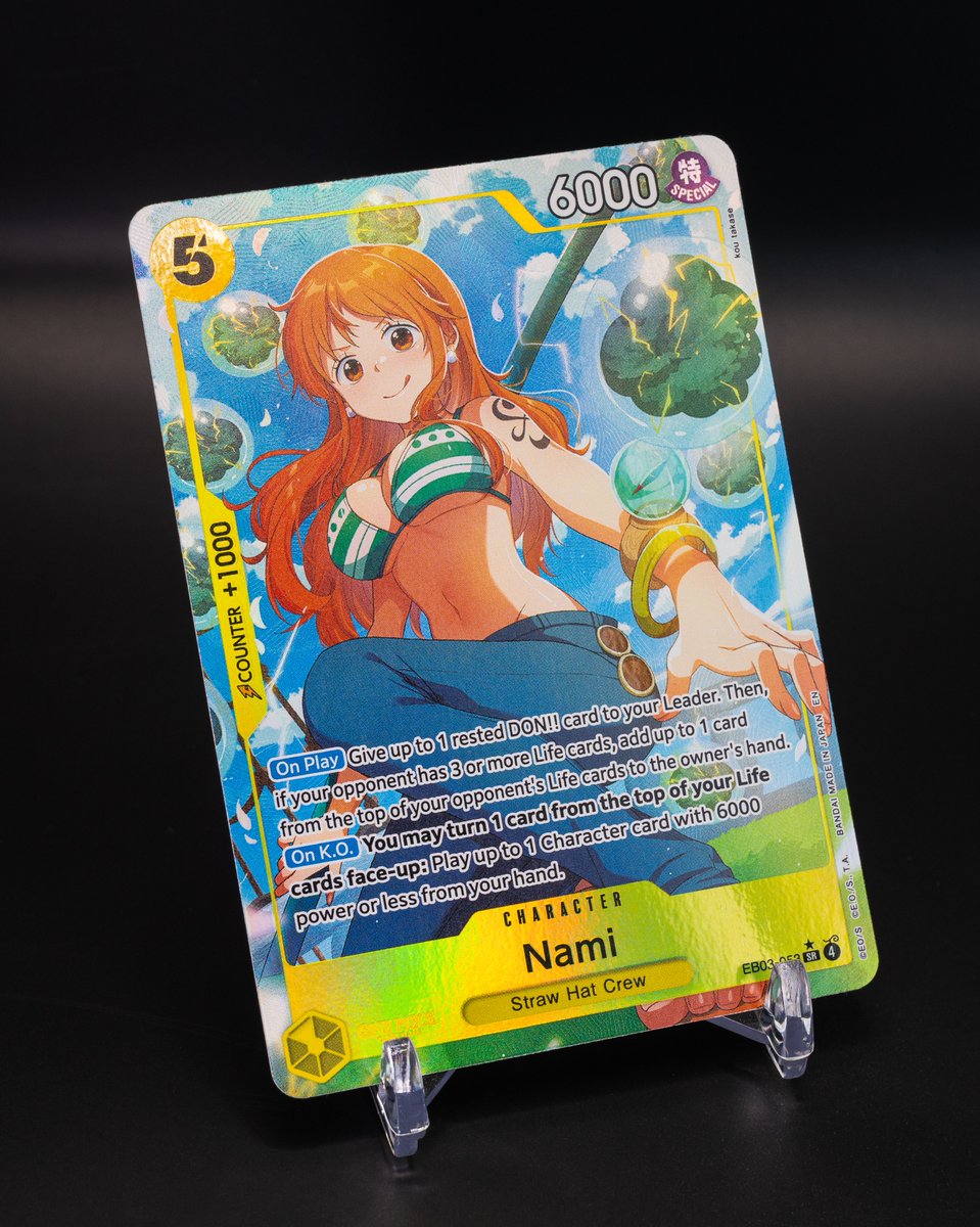 OPCG EXTRA BOOSTER -ONE PIECE HEROINES EDITION- [EB-03] CARD REVEALS: Hey One  Piece Pirates! Here's a striking alt-art EB03-053 Nami you can pull from  this set! Will you make this card part