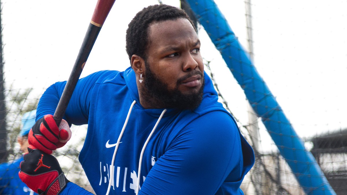BlueJays's tweet photo. First day of camp for the BEST 1B in the world 😉 https://t.co/4YaVmeAmA4