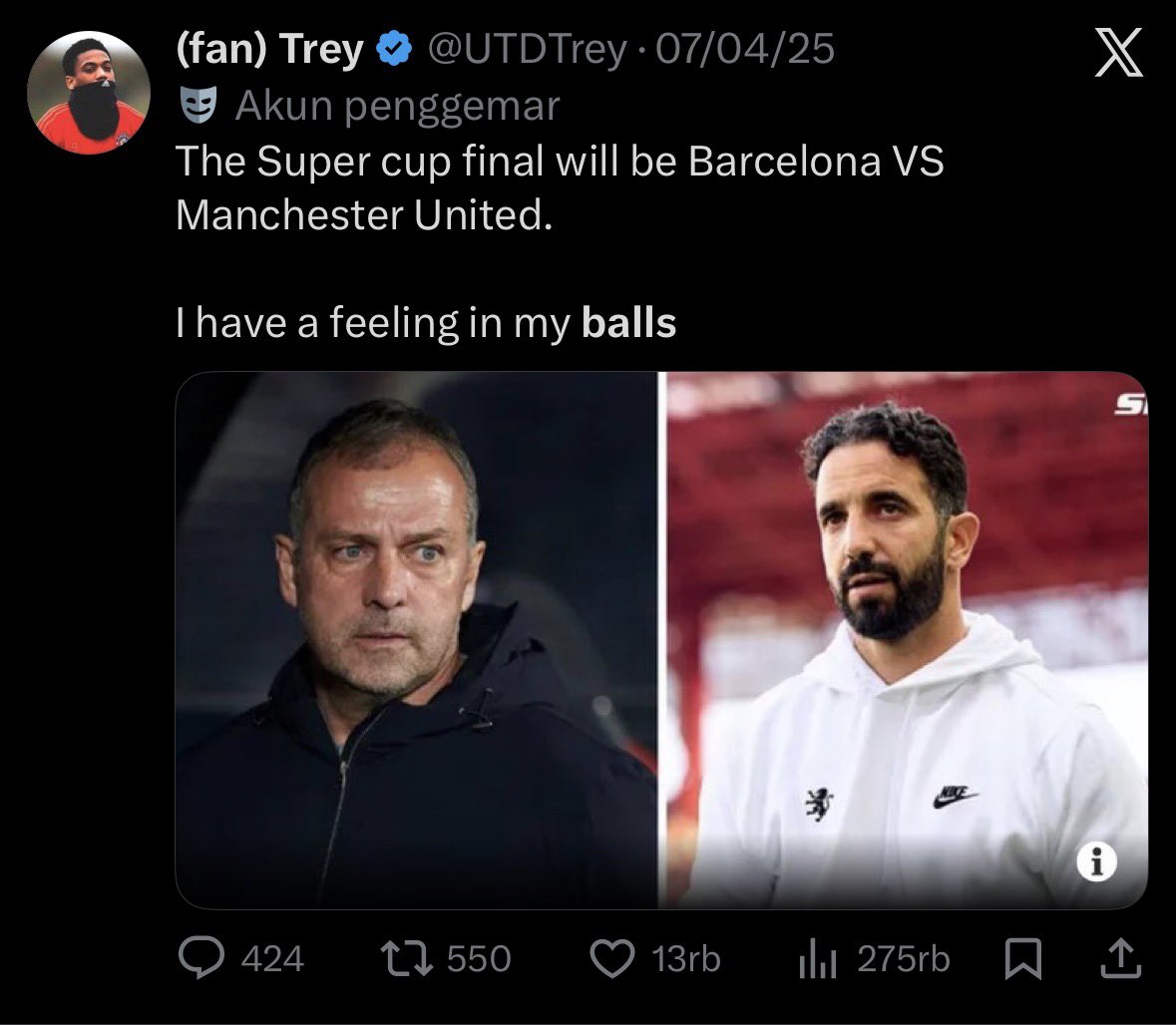 Your balls have expired since Alex Ferguson retired.