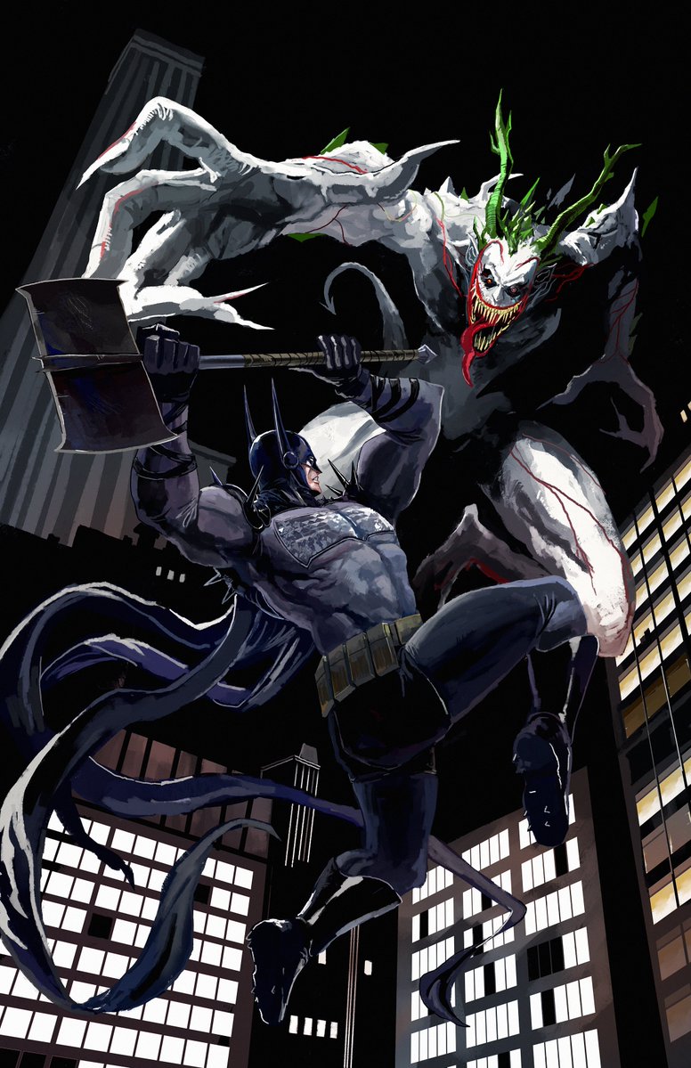 More FanArt of Absolute Batman and Absolute Joker. I wanted to paint them in my own composition this time since last time I painted them it was a tribute to Neal Adams Cover lol. 

<a href="/Ssnyder1835/">Scott Snyder</a> #AbsoluteBatman