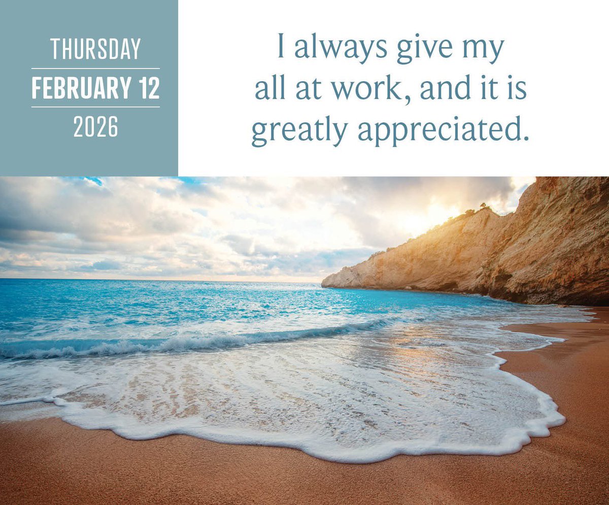 Siempre doy lo mejor de mí en el trabajo y eso es muy valorado.
#LouiseHay