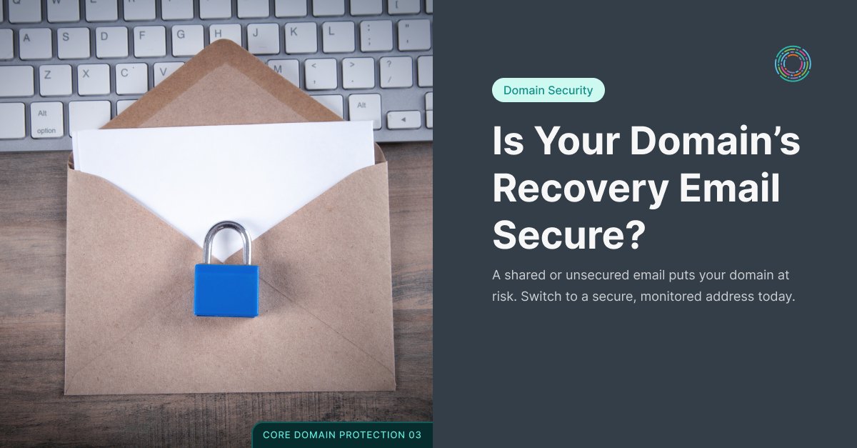 Micron21's tweet photo. The email address tied to your domain registration is your master key for recovery.
Using a shared or insecure address is a huge risk. Use a dedicated, secure email to receive critical alerts and ensure you can recover your domain's EPP password if needed.
https://t.co/jM6vLQS6UI https://t.co/UxMdmR8xuX
