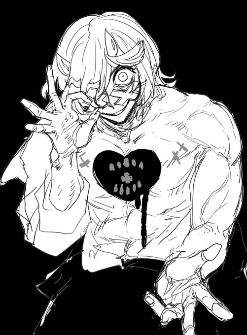 ハッピーケイオスマジで好きだし何回か描いてる 