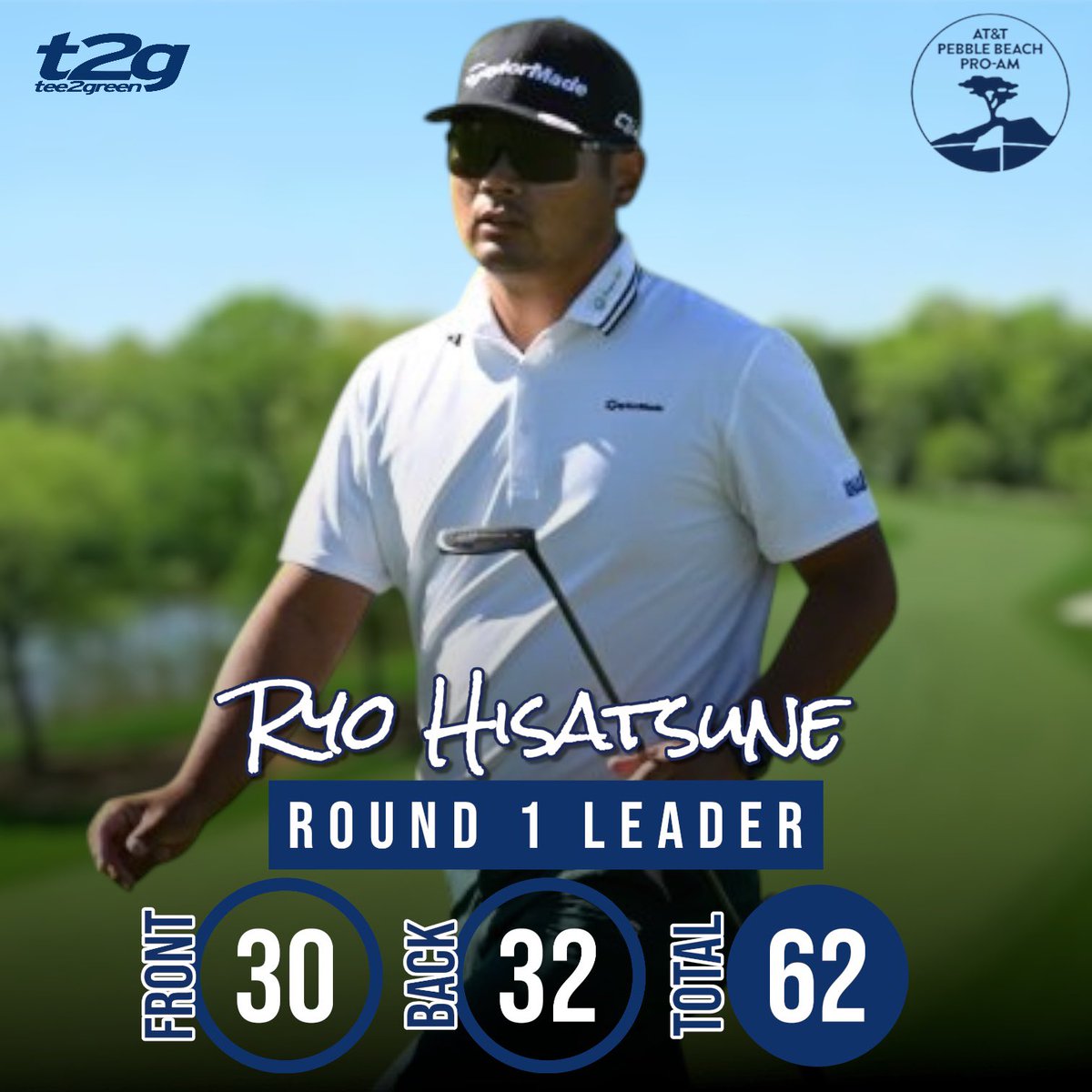 🇯🇵 Ryo Hisatsune is once again atop a PGA Tour leaderboard after an opening round 62 (-10) at the AT&amp;T Pebble Beach Pro-Am.

Hisatsune is riding some good form recently finishing T2 at the Farmers Insurance Open and T10 at last week’s WM Phoenix Open. 📈