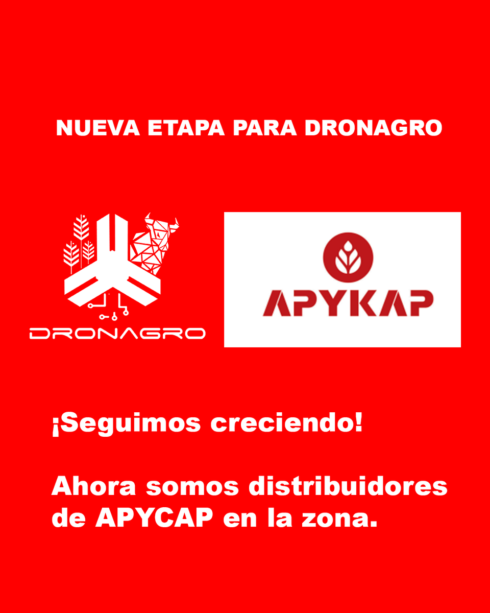 DronagroF's tweet photo. NUEVA ETAPA PARA DRONAGRO 🚜
Seguimos creciendo.Ahora somos distribuidores de APYCAP en la zona.Incorporamos sembradoras y pulverizadoras para que el productor tenga todo en un solo lugar.Tecnología + respaldo + servicio real.📲 Consultas por privado. https://t.co/jc2zkdQKA1