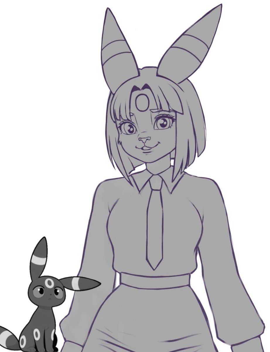 On a break from drawing my tiefling, I’m sketching a new Pokémon «Umbreon» 🐈‍⬛

#smallartist #artmoots #shareart #pokemon #umbreon