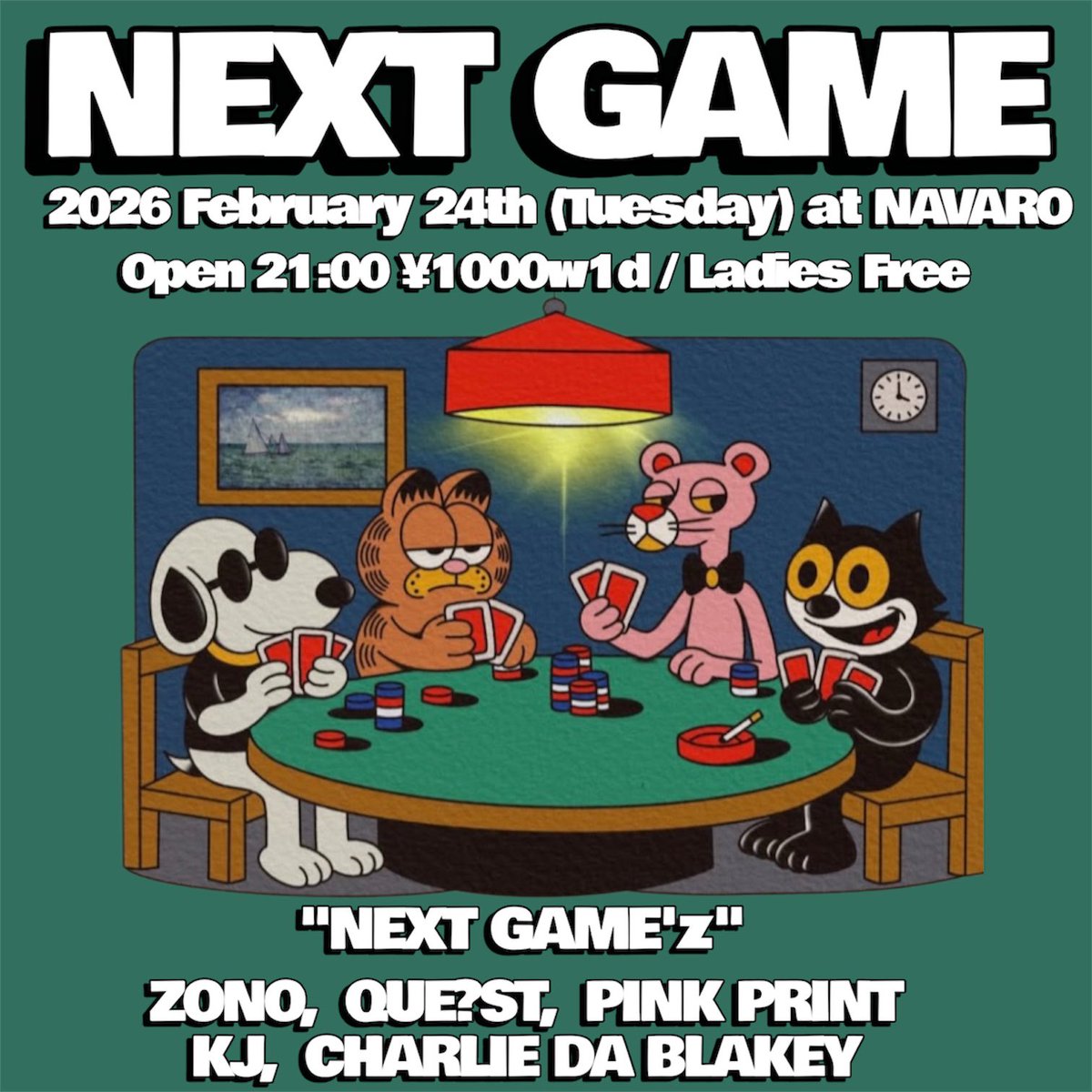 LIL_BOKKI's tweet photo. 2026 February 24th
"NEXT GAME" at  @navaroinfo https://t.co/CloYJI7HIJ
