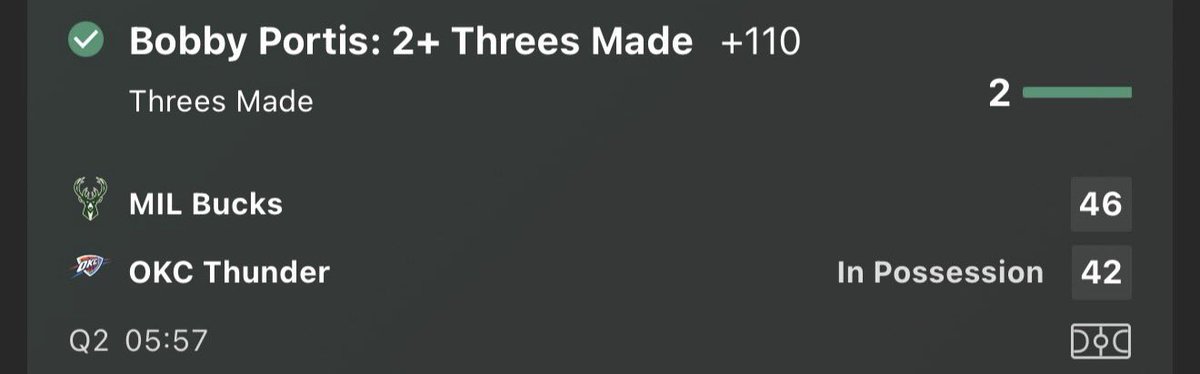 🔐Cash this first half NBA Single from <a href="/I_Neeed_M0NEY/">Rock</a> 

✅+110 Bobby Portis 2+ Threes Made

👉whop.com/wagerkingz