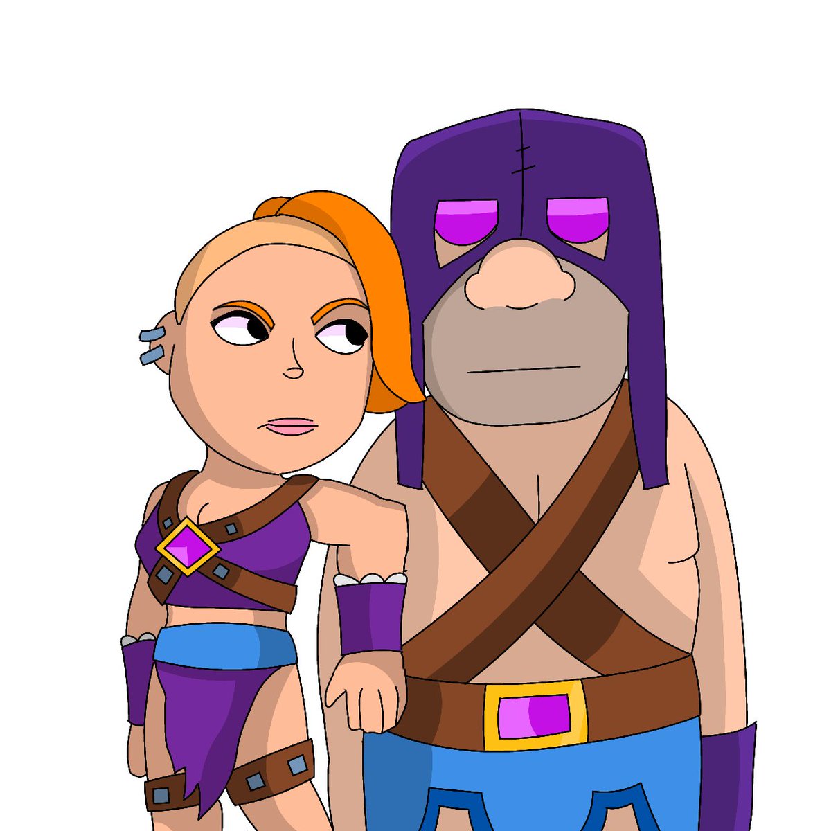 Evos duo
#clashroyale
#ClashRoyaleArt 
#clashroyalefanart 
#ClashRoyaleValkyrie 
#ClashRoyaleExecutioner