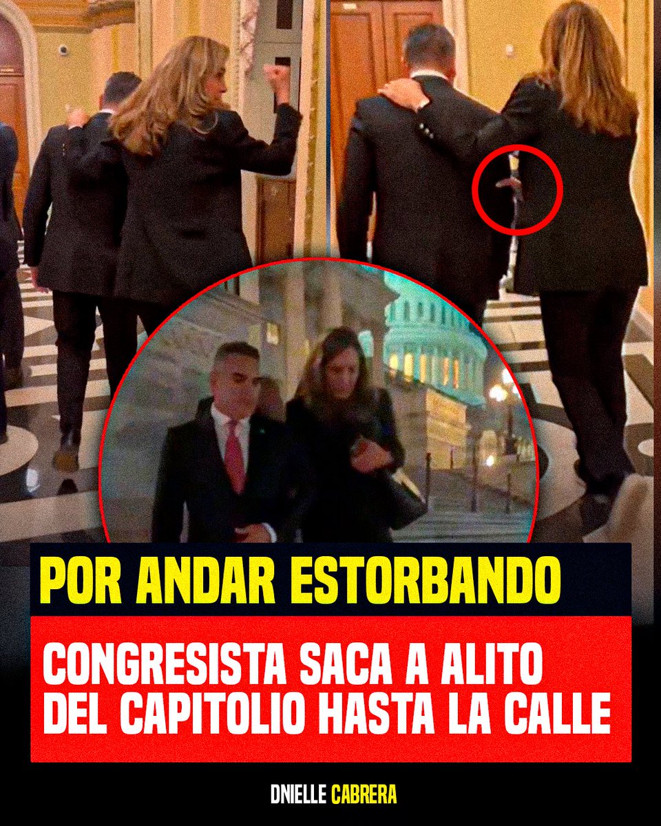 🚨Por andar de estorboso: Congresista de EEUU se cansó del show que hizo Alito Moreno y lo ''acompañó'' hasta la salida.