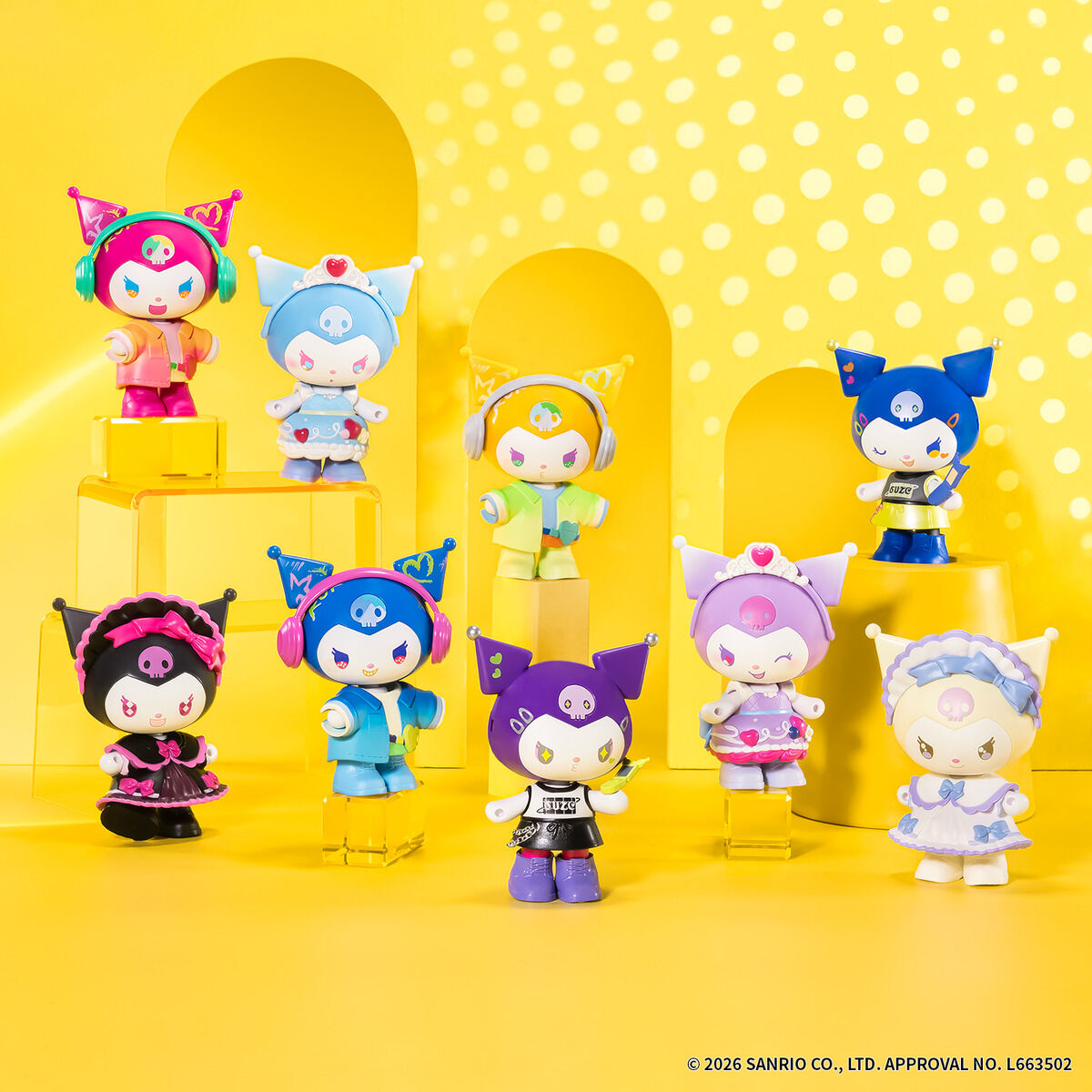 ＼⚠️新商品【予告】📣🆕／
『Kawaii Closet KUROMI vol.1＆2』、3/14(土)発売開始🥹💜🖤
カラフルでいろんなファッションでおしゃれしたクロミのシークレットフィギュア🥹
服やアクセサリーはお着がえができて、ポーズをとらせることもできるんだって😆💜🖤
どれ出てもクロミ確定してるの嬉しい🎯