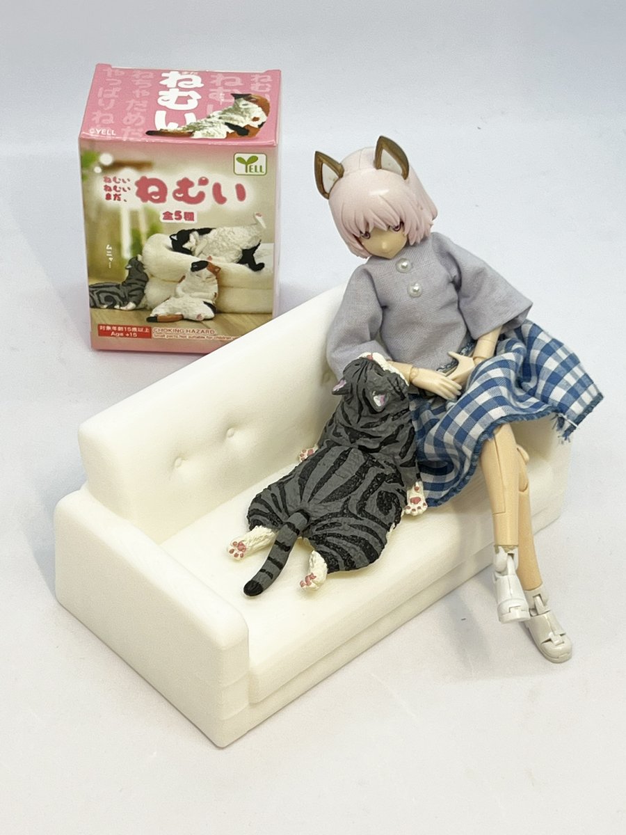 猫のブラインドボックス『ねむい猫』販売開始します。いろんなポーズで