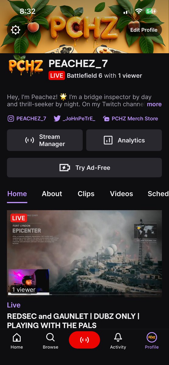 PEACHEZ__7's tweet photo. Hey everybody, I’m live rn playing Battlefield 6 JOIN UP!!! https://t.co/fsJBlbvhHe https://t.co/fnfMpF4dfb
