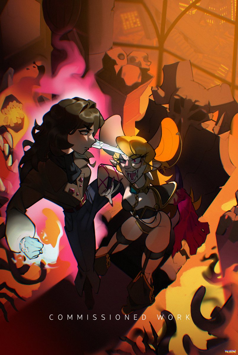 beeg commission for @/Sleepy__Mocha ~! 🔫🦇