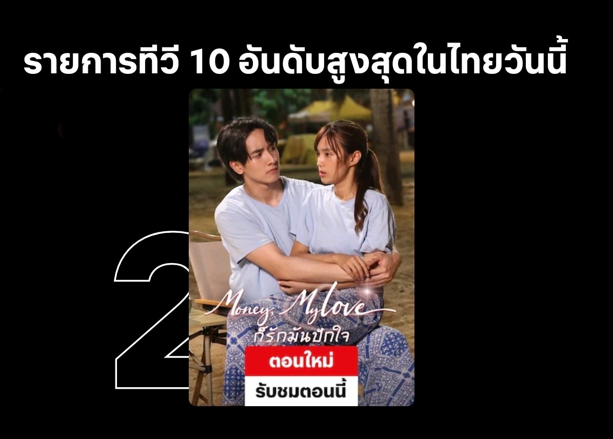 🎉📺 ปังไม่ไหว #ก็รักมันปักใจ สนุกขั้นสุด ปังทุกฉาก จนทะยานขึ้นเป็น อันดับ 2 บน Netflix แล้วค่า ใครยังไม่ดู หรือตามเก็บดูย้อนหลังแบบฟินกันได้นะคะ

#กองทัพพีค #kongthappeak