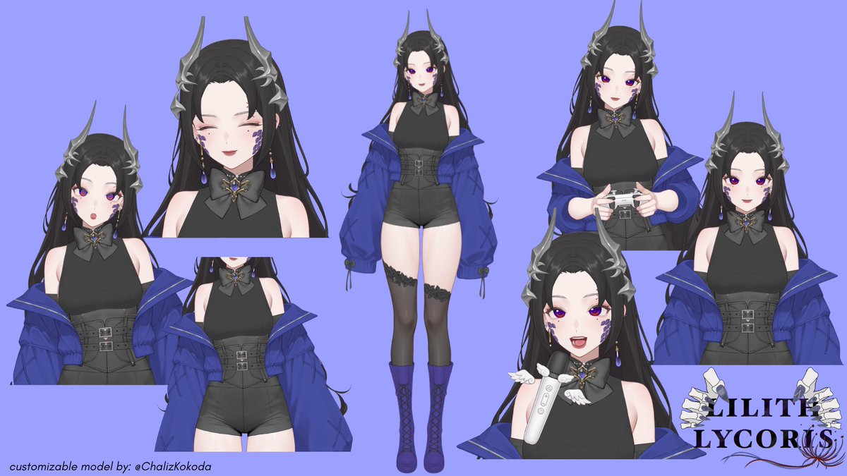 LycorisLilith's tweet photo. 【Introduction】
Hello~ I'm Lilith , a wandering soul reaper, my oshi marks are 🩹🪻

I enjoy streaming a variety of games such as Valorant, Gacha games (Genshin, HSR, Wuwa), Pokemon, and more ! I'm always down to explore :>

#LizMetaCustomizableVtuber #LilithLycoris #Vtuber https://t.co/fNQ4BALFE2