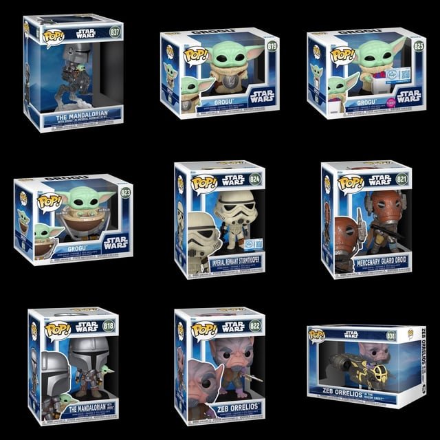 マンダロリアン・アンド・グローグー』より、Funko Popのフィギュアが