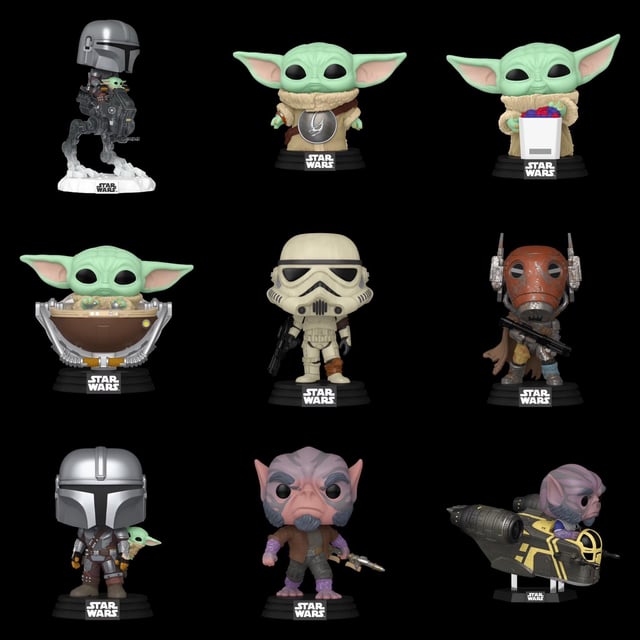 マンダロリアン・アンド・グローグー』より、Funko Popのフィギュアが