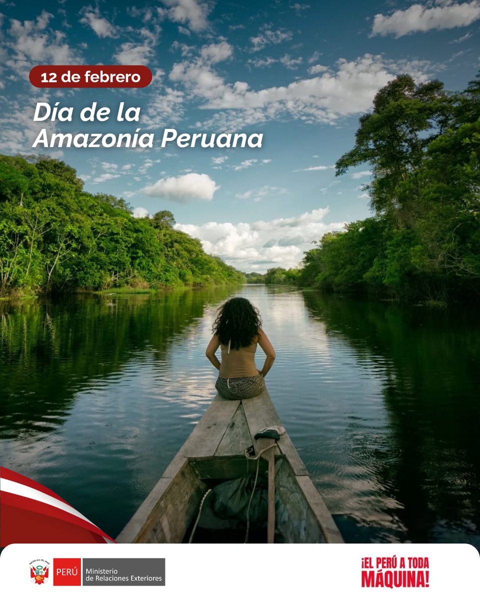 CancilleriaPeru's tweet photo. En el Día de la Amazonía Peruana celebramos la significativa contribución de su invalorable riqueza natural, los conocimientos ancestrales de las poblaciones indígenas, así como los avances científicos y beneficios al equilibrio ecológico que aporta este importante y vasto territorio, para el desarrollo del Perú y el mundo.
