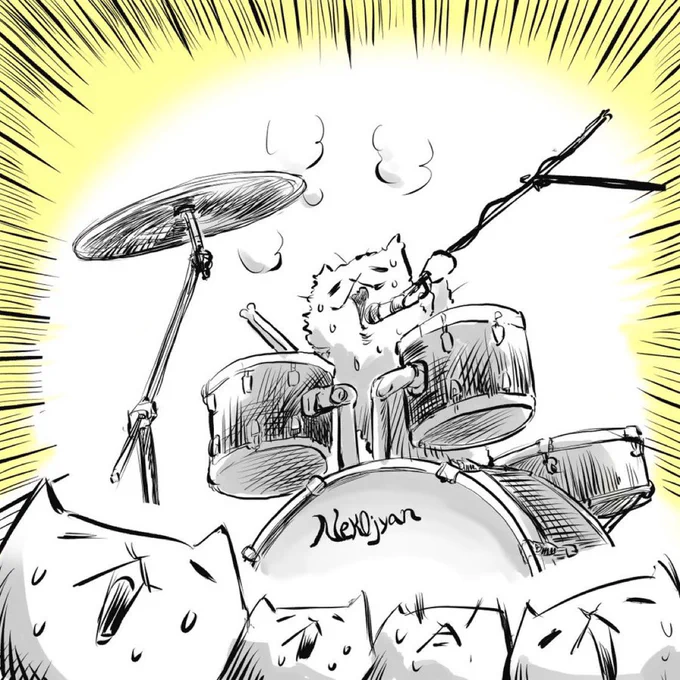 ドラムが思ったより喋る

#ライブでよくある事 