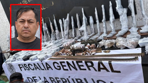 GildoGarzaMx's tweet photo. #Querétaro | La @FGRMexico detuvo al teniente coronel Saúl Pedraza Meneses de la Guardia Nacional (FEDERAL DEL GOBIERNO DE MORENA) —destacado en Querétaro— cuando se dirigía a Durango y fue interceptado en la federal 40 (tramo Durango–Torreón) a bordo de una camioneta BMW, transportando arsenal y municiones.

Y no es solo el decomiso: también lo investigan por presunta protección a una célula de huachicol que opera en San Juan del Río, con radio hacia los límites con Edomex e Hidalgo.

¿Y de esto no dicen nada las cuentitas gilbertistas de Morena?

Para el show sí están. Para lo serio, silencio.