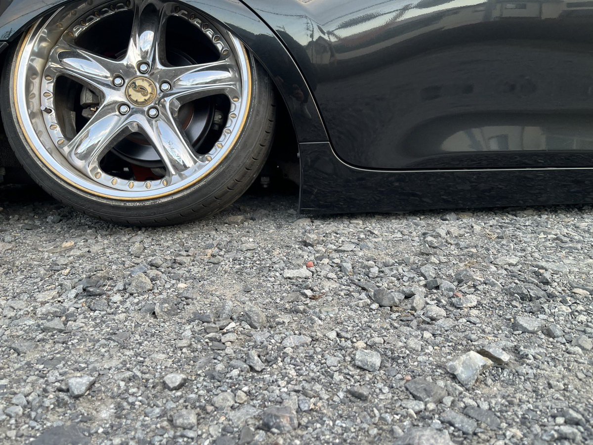 リアもキャンバー着いて被ってきたよーー👋