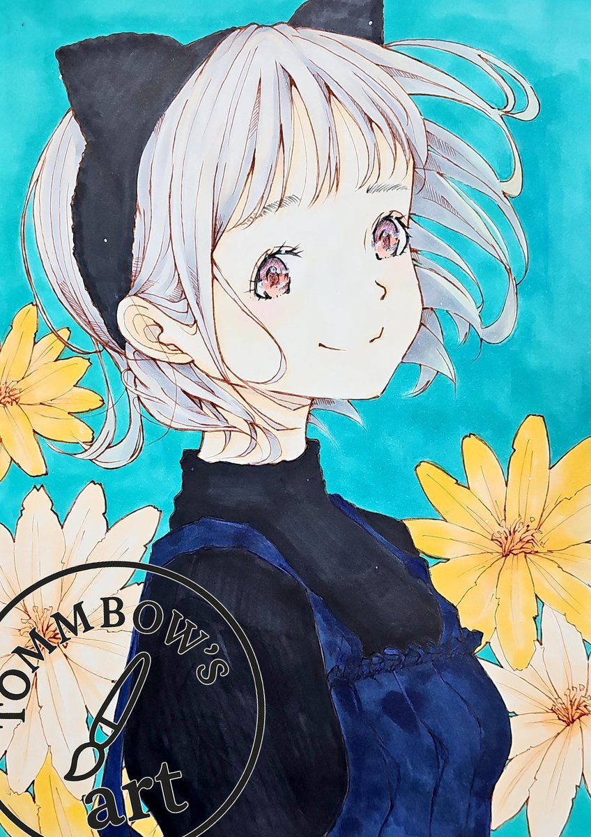 髪と肌の陰影を強くして、少し目の周りに赤みをメイクした。なんか満足