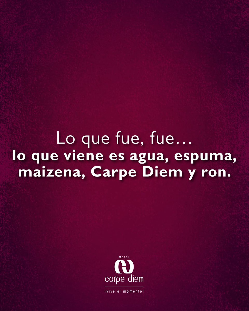 Carpe Dien nos estás llamando