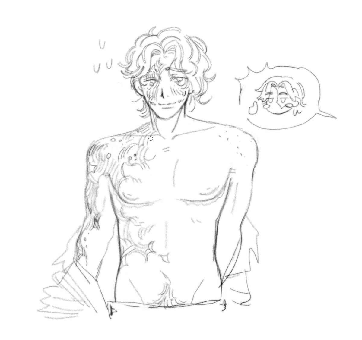 #idv #tonton
Headcanons for Mike's explosion scars after the game