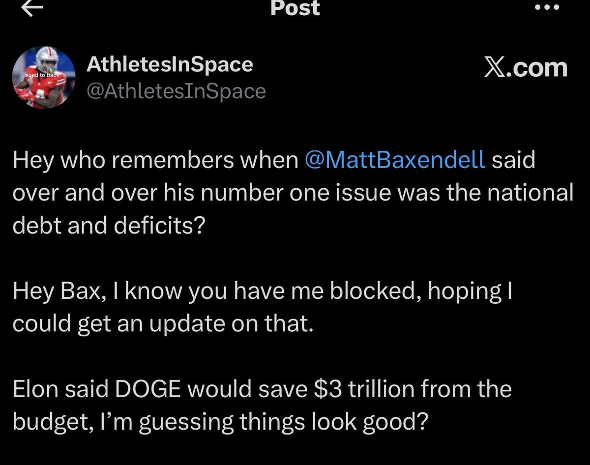 Hey <a href="/MattBaxendell/">Bax</a> , care to respond to <a href="/AthletesInSpace/">AthletesInSpace</a> ???