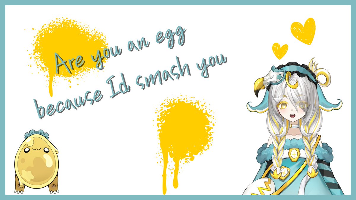 Make sure you drop by Min's Valentines Day stream Doods, it's going to be... EGG-CITING!