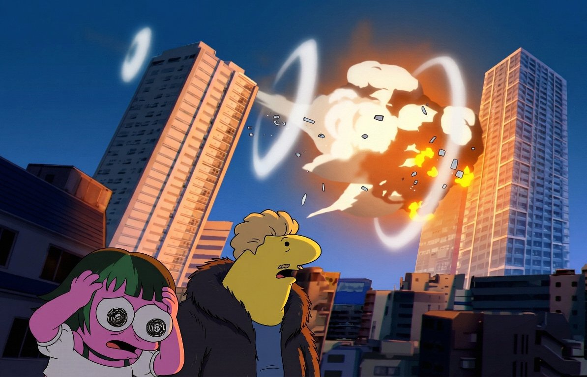 Hakari: "They hit Tokyo Tower!"

Jujutsu Kaisen x Smiling Friends
