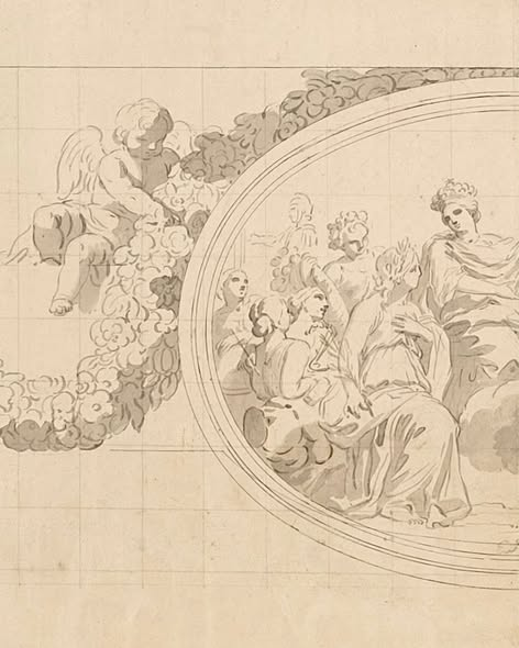Veedor_Mouseion's tweet photo. Nuevo dibujo d José del Castillo para el M. del Prado: "Alegoría del nacimiento d los infantes gemelos Carlos y Felipe", c. 1783-1784 (15.000€, Martínez&amp;Avezuela). Interesante adquisición del pasado año, aunque desgraciadamente en 2025 no cayó ningún kempeneer, paret ni similar. https://t.co/fybpB8sBnr