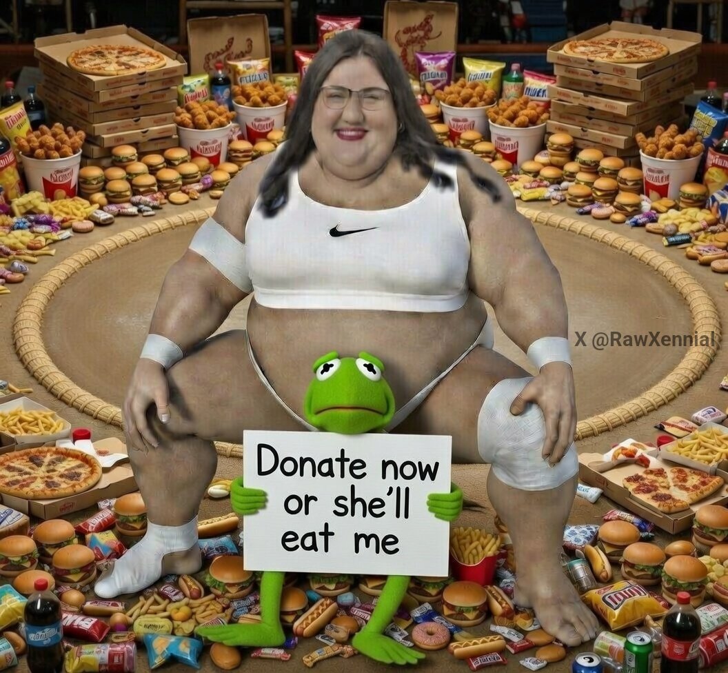 Kermit needs your help, or Olivia Julianna gonna eat his ass, not in a good way.🤣