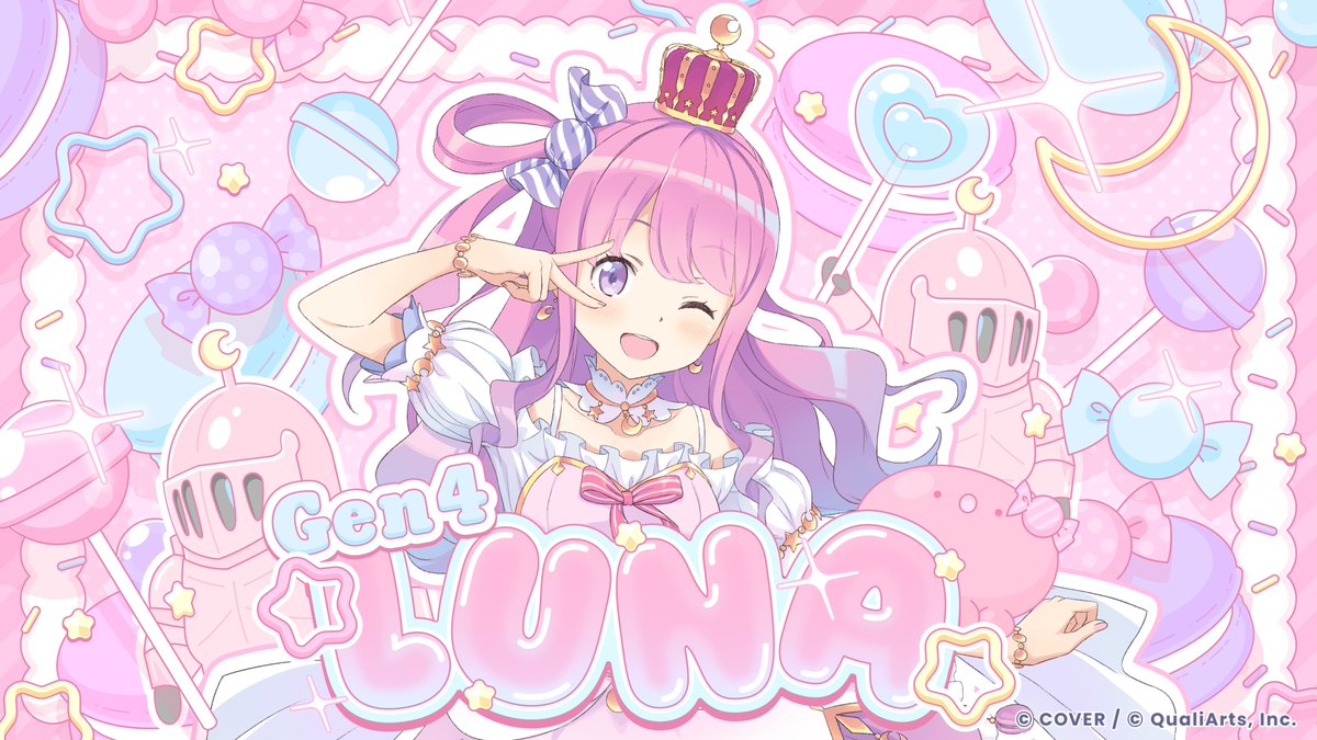 ホロライブカード　姫森　ルーナ　our ◥◣ カードイラスト初公開①🎉◢◤ 「みんな～、おりゅ～？」 4期生の