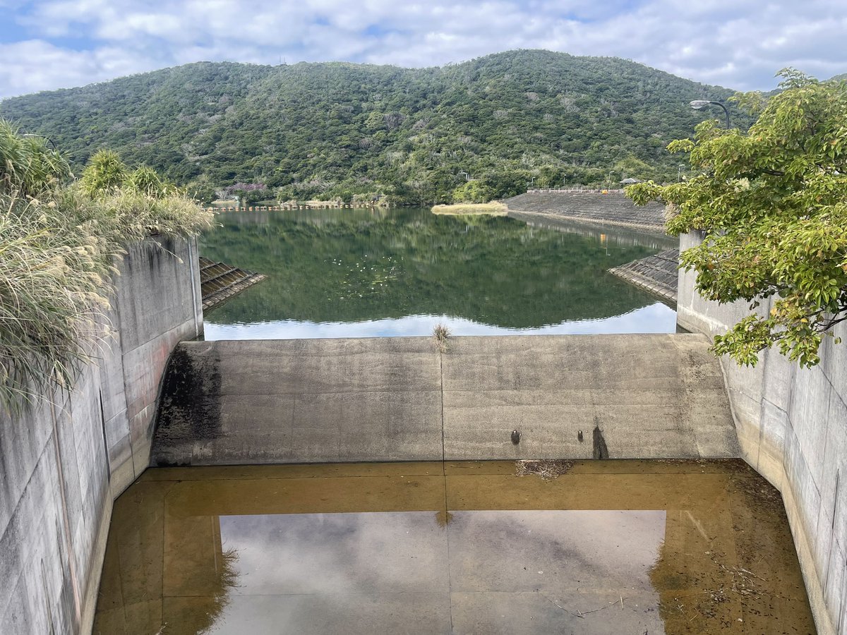 ダムカード。 鹿児島県 須野ダム。 さすが奄美大島、植生が埼玉と全然