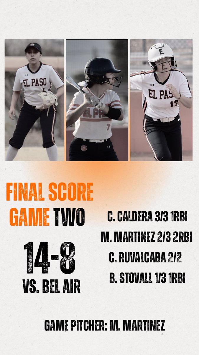 El Paso High Softball tweet media