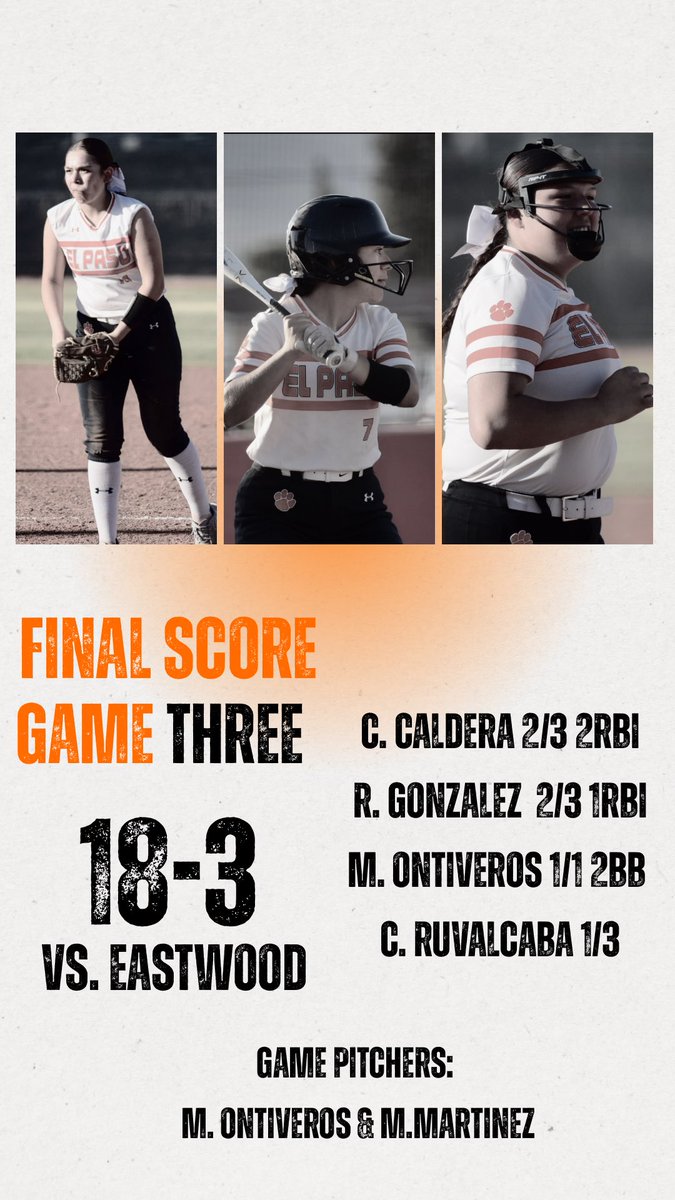 El Paso High Softball tweet media