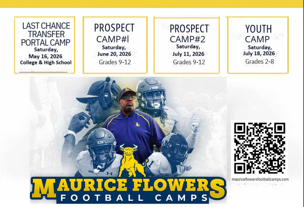 JCSUFootball's tweet photo. 🎯Registration for summer camps is now open! 🎯

Sign up today to reserve your spot!  

🔗https://t.co/AOsPzxwSgO https://t.co/tDsOQk9pGR