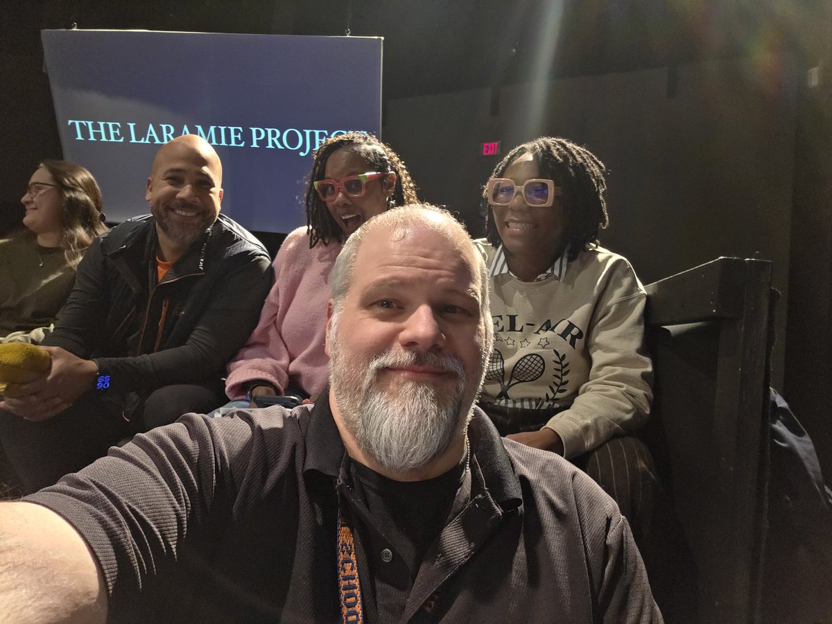 Got out of the office &amp; to <a href="/ETHSWildkits/">Evanston Township High School</a> performance of the Laramie Project, a powerful remembrance of Matthew Shepard, in an immersive set #GoKits