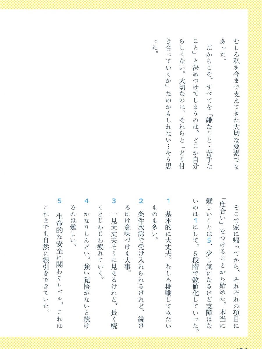 嫌なことリストを作る (3/3)
このエピソードは発売中の最新刊
#北欧こじらせ日記決意の3年目編 より🌸
次回はリストを作ったあとに生まれた、
新しいギモンや悩みを投稿します✍️
https://t.co/KnswkFY4vn