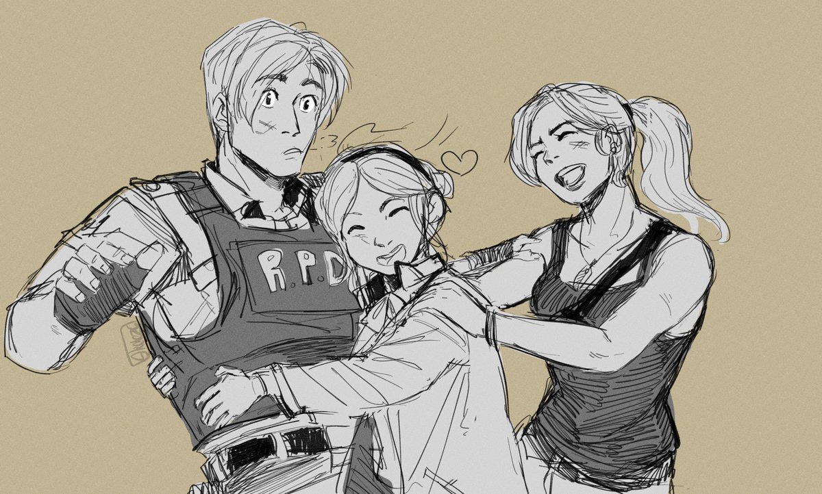 i want them reunited so bad please take this very quick doodle
#REBHfun #ResidentEvil #SherryBirkin #LeonKennedy #ClaireRedfield #sketch