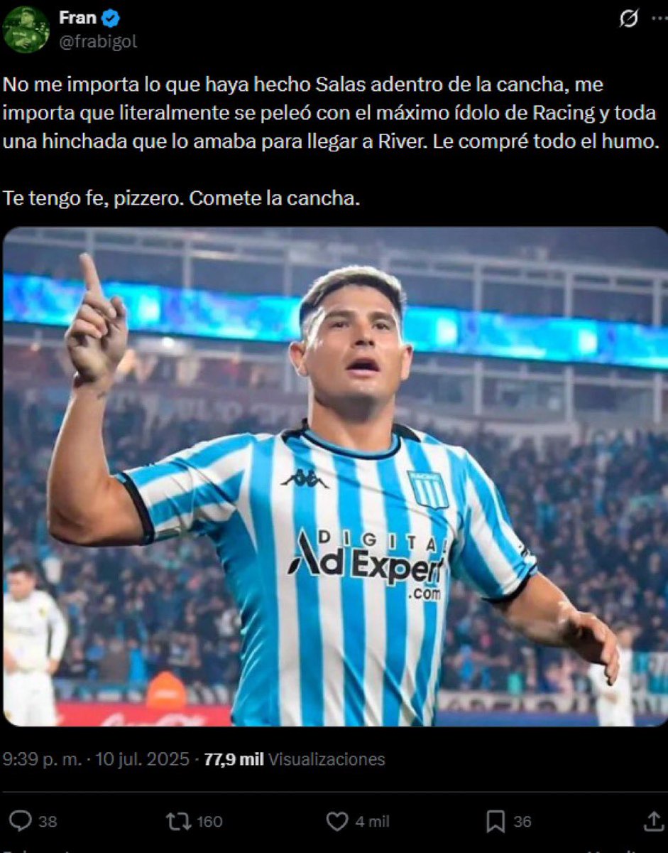 lukaperiale's tweet photo. JAJAJSKSKSKSKSS LO AMABAN POR DOS PARTIDOS AL TRAIDOR https://t.co/5YtN67Spi1