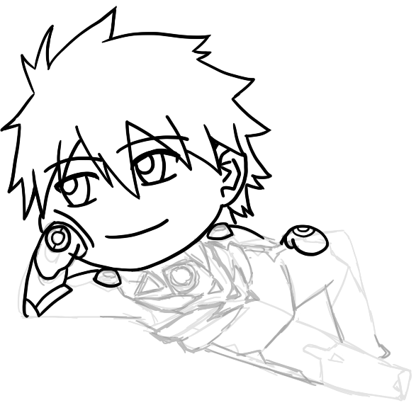 sazanami_kck's tweet photo. チビカヲルの線画を描いていきます。
頬のぷにっと感が気に入ってます。
#エヴァ #エヴァンゲリオン #エヴァファンアート #EVAFA https://t.co/52icykDWG5