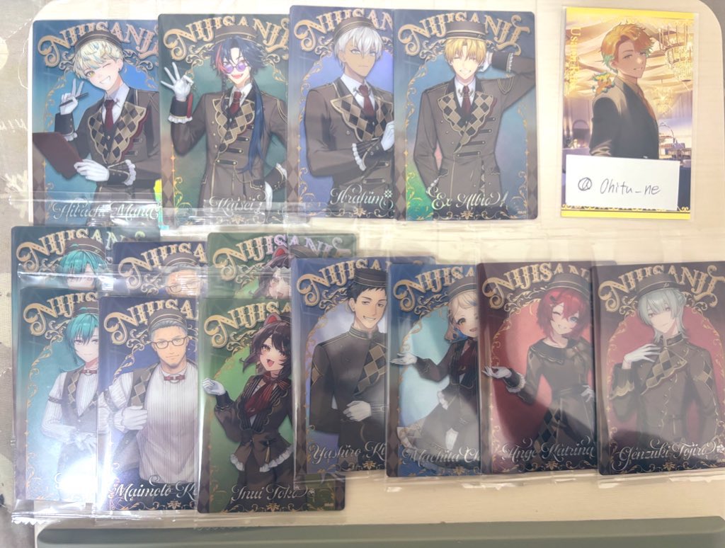 0hitu_ne's tweet photo. 【 譲渡 】にじさんじ ウエハース2 

譲:画像1

求:個数×定価220円+送料

⟡.·上段は下段より倍数以上引き取ってくださる方のみ
⟡.·纏めての方優先

📮𓈒郵送のみ
検索からでもお気軽にお声かけください https://t.co/e05tX2blDk