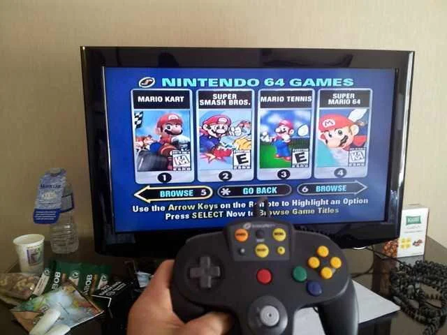 Hotels in america used to have N64s built into the TVs