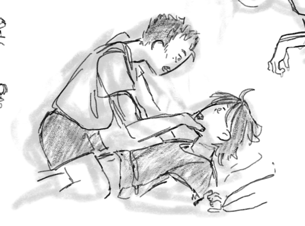 fkeknife's tweet photo. drew some scenes from @strawhatpudding ‘s beautiful #millionsummers fic, as a whetstone loves a blade! i found this fic incredibly moving and so well-characterized, please go give it a read!

cw non-sexual nudity

#legatobluesummers #millionsknives https://t.co/cOBnM6Tvv4