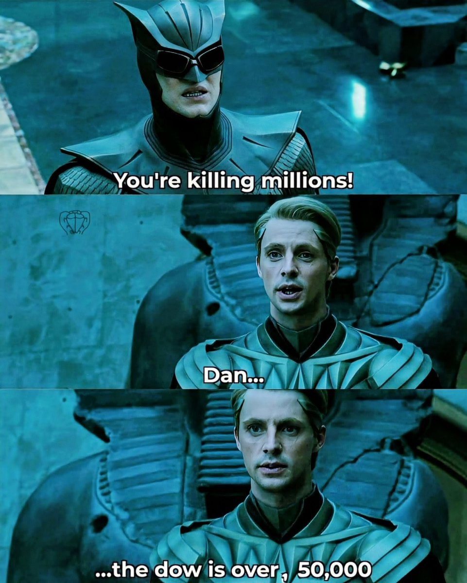 The Comedian was right. Humanity's savage nature will inevitably lead to global annihilation. So in order to save this planet, I have to trick it - with the greatest practical joke in human history. #AdrianVeidt

#Watchmen
#ZackSnyder 
#AlaMoore
#PamBondi 
#Dow 
#Anarchism